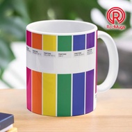 Custom Pantone Pride Flag Classic Mug