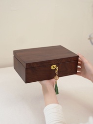 Jewelry Box Storage Display Jewelry Black Walnut Solid Wood Gold Bar Storage Box Gold Bean Gold Spec