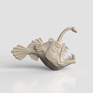 3D模型STL CNC Router文件 3dprintable深海釣魚者魚