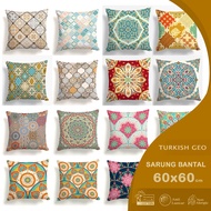 Turkish GEO ABSTRACT PRINTED SOFA PILLOW COVER 60X60 CM