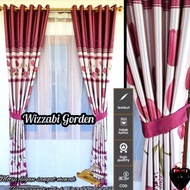 Gorden jendela pintu minimalis mewah harga promo murah motif bunga tulipGorden minimalis murah