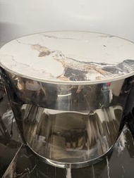 大理石面圓形茶几