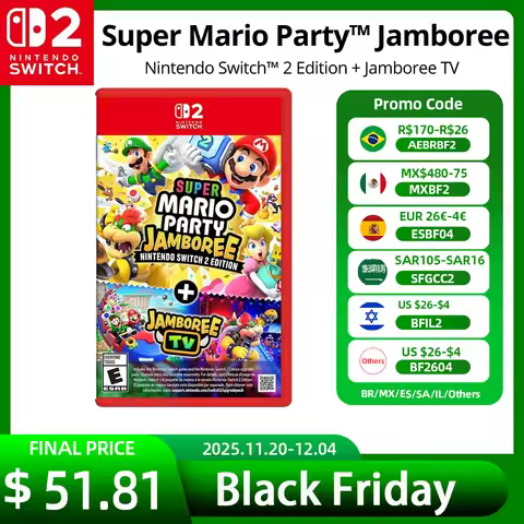 Nintendo Switch 2 Super Mario Party Jamboree+Jamboree TV Juegos Games Deals 100% Official Physical G