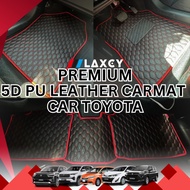 Car Toyota LAXEY Carpet & 5D Carpet / Floor Mat Vios Yaris Altis Camry Veloz Fortuner Innova Avanza 