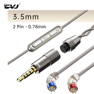 Cvj LS200 đôi xoắn mạ bạc Cáp Nâng Cấp 3.5mm/2.5mm/4.4mm/Loại-C phích cắm có thể chuyển đổi dây âm t
