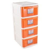 TOYOGO 4 Tier Drawer Storage Cabinet
