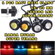 MATA Eagle eye 23mm led universal led drl/ big eagle eye COLOR biru ONLY