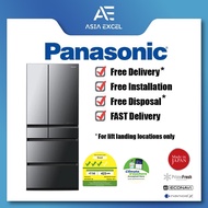 PANASONIC NR-F654GT-SS MADE IN JAPAN 644L DARK GRAY MULTI-DOOR REFRIGERATOR