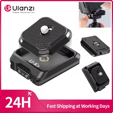 Ulanzi UKA01 Uka Quick-Release Plate and Base Kit Compatible with Uka & F38 Plates for Camera Tripod