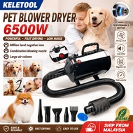 Strong Power 6500W Pet Hair Water Dryer Blower Low Noise Stepless Speed Control Warm Wind Fast Blow 