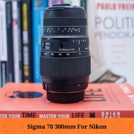 Sigma 70 300mm DG Lens for Nikon Condition minusADA