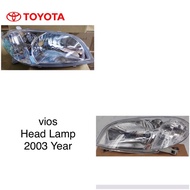 toyota vios ncp 42 2003～2006 head lamp taiwan depo