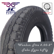 TIRE 4.00 - 8 TUBE TYPE 6PLY ( FOR BAJAJ RE / PIAGGIO APE / RUSCO CARUZA / TVS KING )