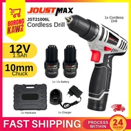 JOUSTMAX  JST21006L / JST-21006L 12V 10mm Rechargeable Cordless Drill Drilling Screwing Tool Set ( 1
