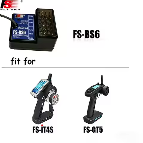 Flysky FS-BS6 FS-BS3 FS-BS4 Gyro Stabilization Receiver for FS-IT4S FS-GT5 RC Transmitter