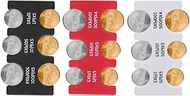 BOXOB Pack of 3 Japanese Yen Coin Holder, Yen Coin Organiser Dispenser with 6 Compartments, Plastic,