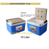 Heavy Duty Cooler box/Ice box//Baldi Ais/ Plastik Ais Tong/LAVA Cooler Box 10 Liter /Ice Box/Ice Buc