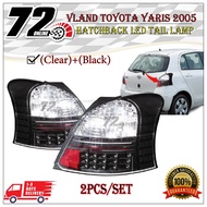 Vland Toyota Yaris 2005 - 2008 Hatchback Led Tail Lamp