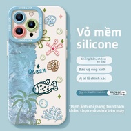 Ốp Lưng Điện Thoại Apple 17 pro Max Ustun Sea World Ốp Lưng Bảo Vệ Đơn Giản Dễ Thương Trong Suốt Cho