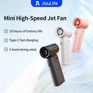 JisuLife Handheld Fan Life9 (5000mAh) 22H | 5 Gears | Fast Charge | Strong Wind | Lightweight | Port
