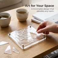 Transparent Jigsaw Puzzle - Extremely Difficult Acrylic Puzzle for Stress Relief & Display