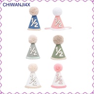 [chiwanji4x] 1/2 Birthday Hat Photo Props Baby Half Birthday Party Decoration Headwear Six Months De