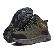 Retro Martin Boots High Top หนังผู้ชายฤดูใบไม้ร่วงฤดูหนาวกลางแจ้งปีนเขา Workwear รองเท้า Retro Marti