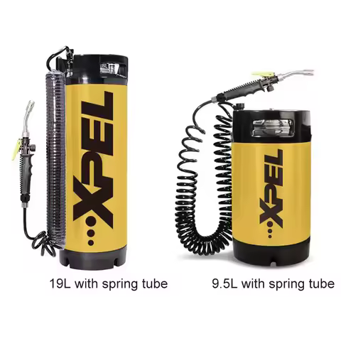 9.5L 19L Portable Stainless Steel Window Tint Keg Sprayer Car Wrap Tools Pressure Tank Car Wash Buck