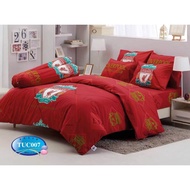 ลิขสิทธิ์แท้💯 Tulip ชุดผ้าปูที่นอน 3.5ฟุต/5ฟุต/6ฟุต ลิเวอร์พูล LIVERPOOL รุ่น  tuc007