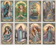 Star Path Lenormand Oracle Cards. 46 Extended Lenormand Cards Deck. Pre-Raphaelite Lenormand Fortune