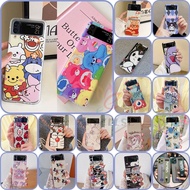 NC Cute Pattern Print Silicone Phone Case Samsung Galaxy Z Flip 4 Z Flip 3 Hard Pc Protection Casing