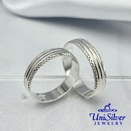 Unisilver 925 Sterling Silver Wedding Band Ring (WR169-1001)