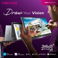 [Free Stylus Pen]Advan Stylus 360 2in1 Laptop CORE I3 1215U 16/ 256GB SSD 14"Touch Free Stylus Pen W