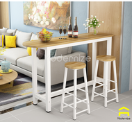 Island Kitchen Dining Bar Table Set (Table + Stools)/ Meja Makan Tinggi