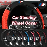 BMW M Car Steering Wheel Cover PU Leather Steering Wheel Cover Fashion Diamond Car Interior For F30 