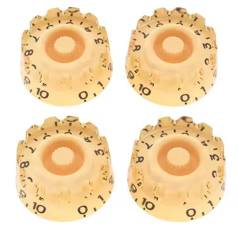 Musiclily Pro Metric Coarse 18-Spline Knurled Knobs Tone Volume Speed Control Knobs for Epiphone Les