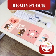 [ORIGINAL] Icupplier Premium Gaming Mouse Pad 80x30cm 3mm thickness LINE FRIENDS Motif - BROWN CONY 