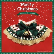 Bib Dog Cat Cat Decoration Bow Tie Decoration Bib Muppet Christmas Cat Saliva Lace Pet Dog Scarf 0IY