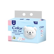 เซลล็อกซ์ กระดาษเช็ดหน้า 3 ชั้น ซาติน ซอฟท์แพค แพ๊ก 4 Cellox 3ply satin soft pack 4