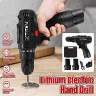 XTITAN 12V Hand drill Li-Ion Lithium Rechargeable Battery Power Cordless Driver Drill Screwdriver Tools Machine Dual Speed Hand drill