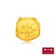 CHOW TAI FOOK 999 Pure Gold Pendant Fortune Cat （吉）R19706