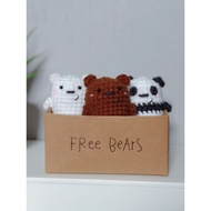 GANTUNGAN Amigurumi we bare bears Keychain