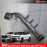 ดาวไปป์ Down Pipe BRD Revo / Fortuner 2024 2025 2026 รุ่น PDF Euro5 สีเงิน ตรงรุ่น