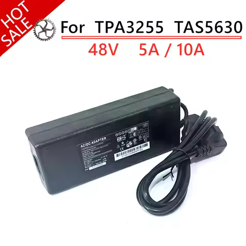 48V 10A/5A DC Power Supply Charger Amplifier Power Adapter For AIYIMA TPA3255 TAS5630 Amp Input 100-