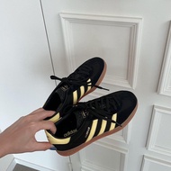 Kazima| Adidas Gazelle Indoor Black Yellow Rubber Sole Caramel Retro German Training Shoes IG4999