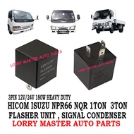 3PIN 12V/24V 180W HEADY DUTY FLASHER UNIT SIGNAL CONDENSER HICOM 2.8 4.3 NKR NQR N-SERIES NPR66 LORR