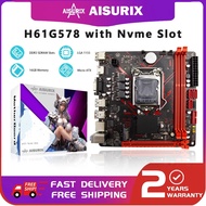 AISURIX H61 Motherboard Mobo LGA 1155 CPU Socket I3/I5/I7 Micro ATX Intel DDR3 H61G578