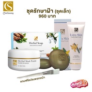 จันทร์สว่าง ชุดฝ้าเบื้องต้น แบบมีอาการ สบู่ ผงพอก ครีมฝ้าเข้มข้น ส่งฟรีChansawang