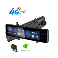 K3000กล้องติดรถยนต์3เลนส์8 ",แรมกล้องติดรถยนต์2GB + รอม32GB ADAS 4G FHD 1080P GPS Navi DashCam Android CMSV กระจกมองหลัง