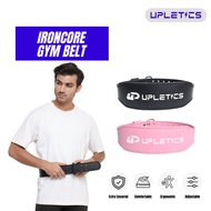 Upletics IronCore Premium Microfiber Leather GYM Belt | Weightlifting Belt | Gym & Fitness Belt | Gy